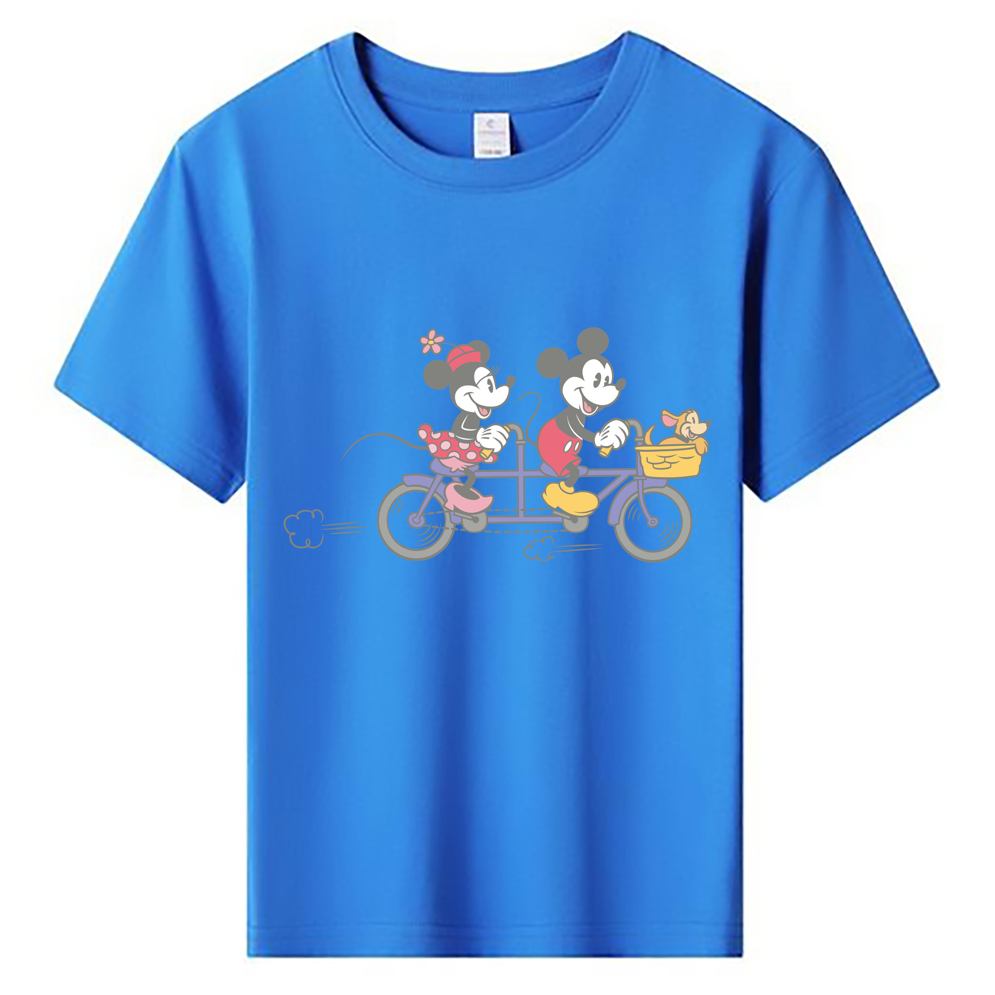 ミッキーマウス Mickey Mouse 綿100％キッズTシャツ（フロントプリント）